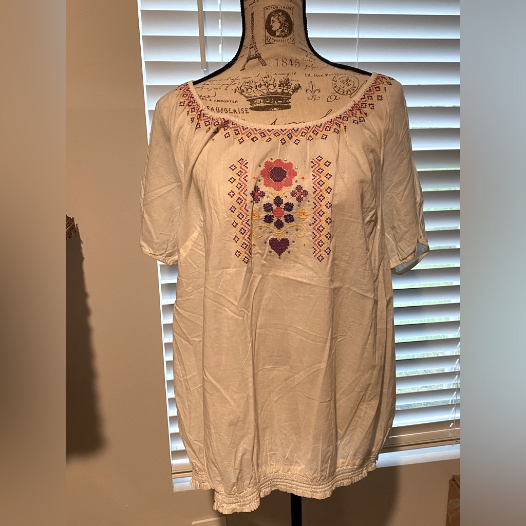 Brand New Lane Bryant Peasant Top